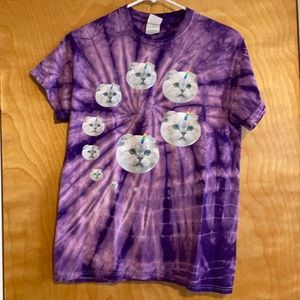 Taylor Swift cat tie dye shirt